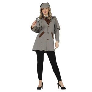 Fiestas Guirca Womens/Ladies Detective Costume Set / Gray/Brown